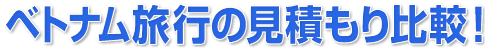 ベトナム旅行プランの見積もり比較!